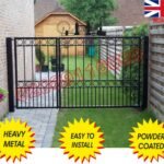 3/4 Split Driveway Gates | Metal Driveway Gate | Iron Driveway Gate | Driveway Gate | UKB1