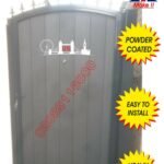 Metal Gate - Wooden Door - Timber Wood Infill Gate - Composite Wood Gate - Door