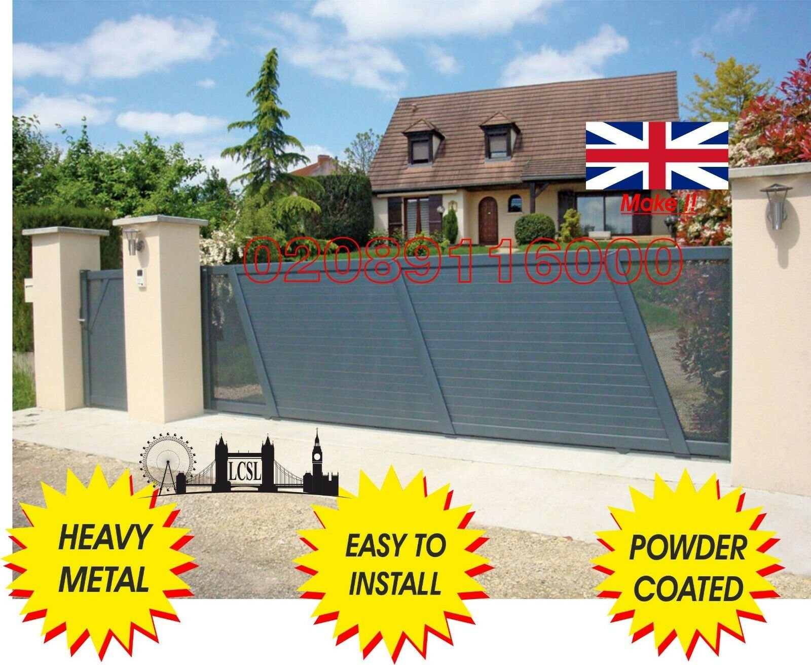 Driveway Gates / Metal Gates / Composite Wood Gate/ Gates/ Wrought Iron