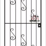 Metal Gate / Wrought Iron Gate / Gate. Metal Garden Side Gate / Garden Gate