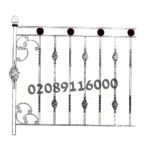 Metal Railings | Iron Fencing | Window Security Grill Bars | Metal Grilles |UKMR37
