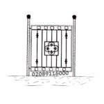 Metal Garden Gates | Steel Security Gate | Iron Gate | UKMGG44