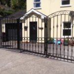 Metal Bifold Gates | Folding Doors | Metal Gates | Two-Pronged Gates | Driveway Bifolding Gates |UKMBF12