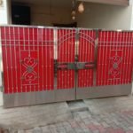 Metal Bifold Gates | Folding Doors | Metal Gates | Two-Pronged Gates | Driveway Bifolding Gates |UKMBF14