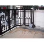 Metal Bifold Gates | Folding Doors | Metal Gates | Two-Pronged Gates | Driveway Bifolding Gates |UKMBF15