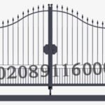 3/4 Split Driveway Gates | Metal Driveway Gate | Iron Driveway Gate | Driveway Gate | UKB10