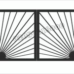 3/4 Split Driveway Gates | Metal Driveway Gate | Iron Driveway Gate | Driveway Gate | UKB11