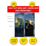 Metal Garden Gate with Privacy Sheet | Steel Security Gate | Iron Gate | UKMGG9