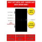 Metal Garden Gate with Privacy Sheet | Steel Security Gate | Iron Gate | UKMGG7