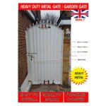 Metal Garden Gate with Privacy Sheet | Steel Security Gate | Iron Gate | UKMGG3