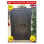 Metal Garden Gate with Privacy Sheet | Steel Security Gate | Iron Gate | UKMGG21