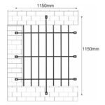 Metal Railings | Iron Fencing | Window Security Grill Bars | Metal Grilles |UKMR11