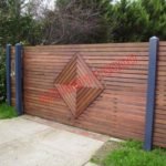 Diamond centered composite gate