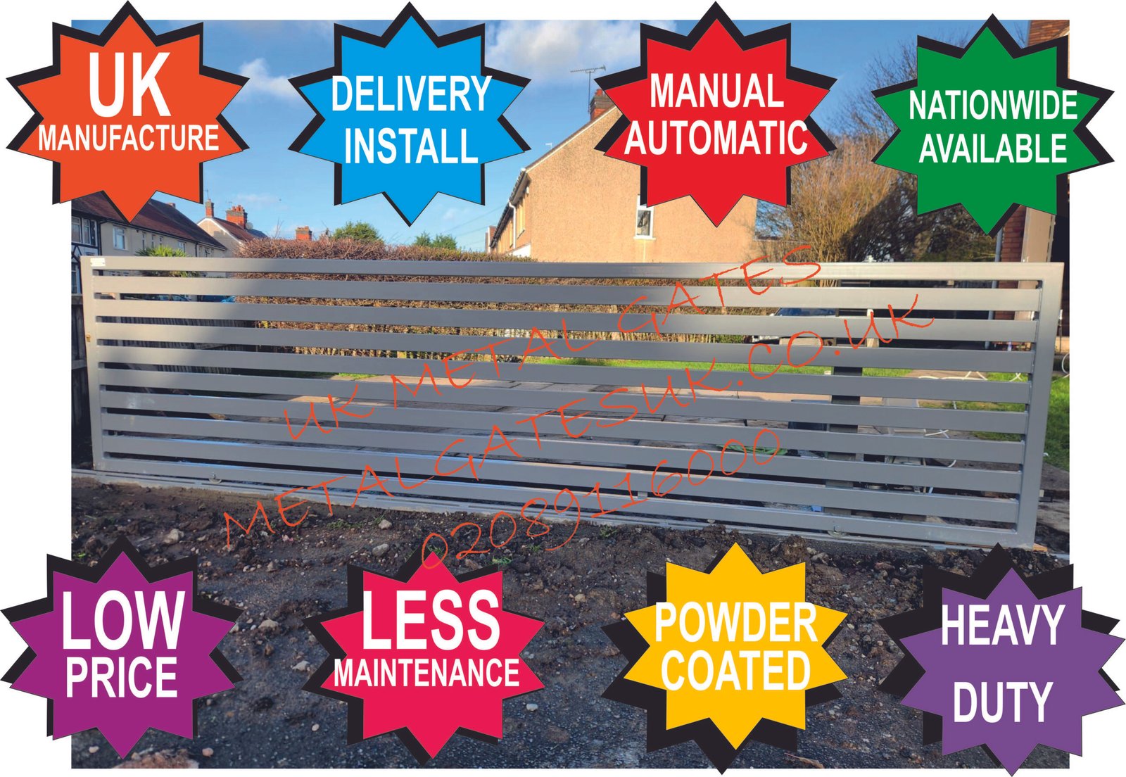 Driveway Gates | Metal Gate | Sliding Gate | Bi fold Gate | Automatic Gate | Corner Sliding Gate | Telescopic Gate