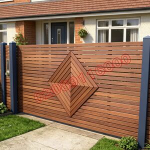 Composite Driveway Gate CDG16 | Contemporary Geometric | Made to Measure UK
