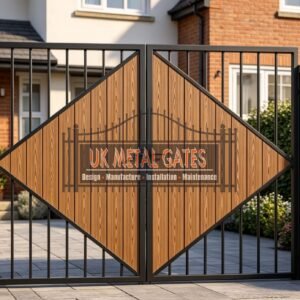 Composite Driveway Gate CDG23 | Contemporary Geometric | Made to Measure UK