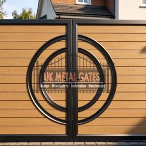 Composite Driveway Gate CDG48 | Contemporary Geometric | Made to Measure UK