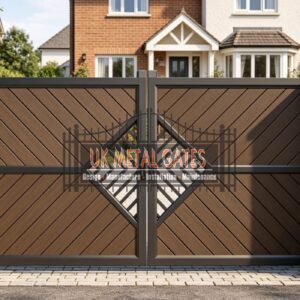 Composite Driveway Gate CDG53 | Contemporary Geometric | Made to Measure UK