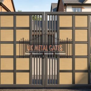 Composite Driveway Gate CDG54 | Contemporary Geometric | Made to Measure UK