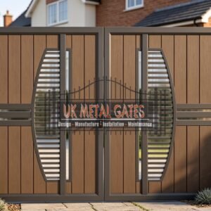 Composite Driveway Gate CDG57 | Contemporary Geometric | Made to Measure UK
