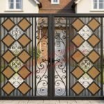 Composite Driveway Gate CDG61 | Ornate Floral | Made to Measure UK