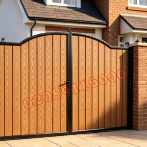 Composite Driveway Gate CDG10 | Traditional Arched | Made to Measure UK