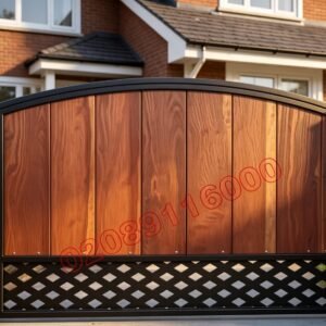 Composite Driveway Gate CDG18 | Traditional Arched | Made to Measure UK