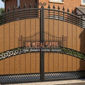 Composite Driveway Gate CDG39 | Traditional Arched | Made to Measure UK