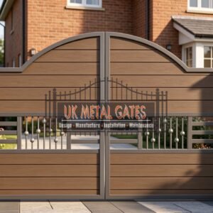 Composite Driveway Gate CDG51 | Traditional Arched | Made to Measure UK