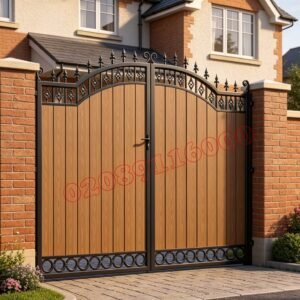 Composite Driveway Gate CDG11 | Traditional Scrollwork | Made to Measure UK