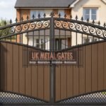 Composite Driveway Gate CDG60 | Traditional Scrollwork | Made to Measure UK