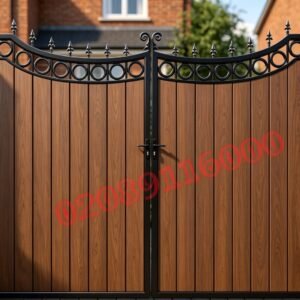 Composite Driveway Gate CDG9 | Traditional Scrollwork | Made to Measure UK