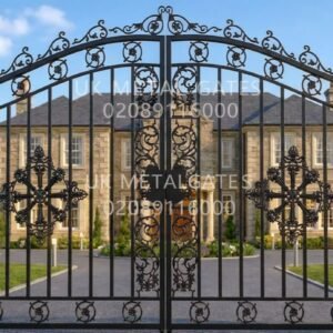 Decorative Wrought Iron Manor Driveway Gates UKMDG1