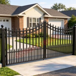 Double Arched Wrought Iron Driveway Gates UKMDG71