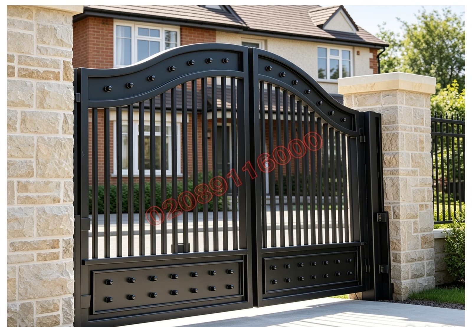 Heavy Duty Studded Metal Driveway Gates UKMDG73