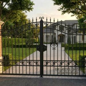 Highly Ornate Scrollwork Wrought Iron Estate Gates UKMDG47