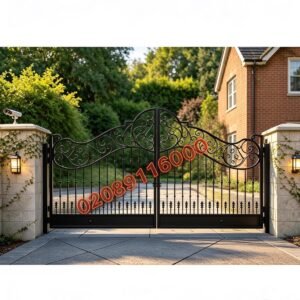 Luxury Ornamental Wrought Iron Driveway Gates UKMDG72