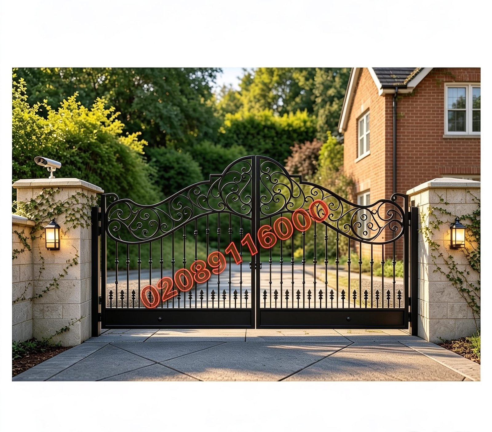 Luxury Ornamental Wrought Iron Driveway Gates UKMDG72