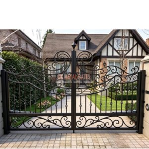 Ornate Wrought Iron Entrance Driveway Gates UKMDG75