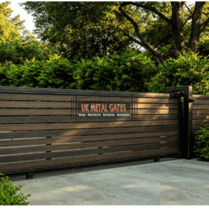Wood-Composite Horizontal Panel Sliding Gate