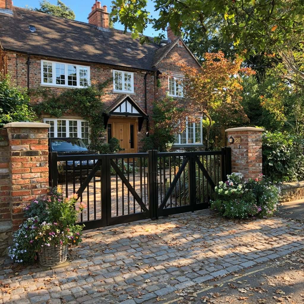 X-Brace Farm-Style Aluminium Bi Fold Gates