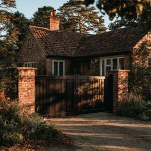 Solid Privacy Slat Aluminium Driveway Gates