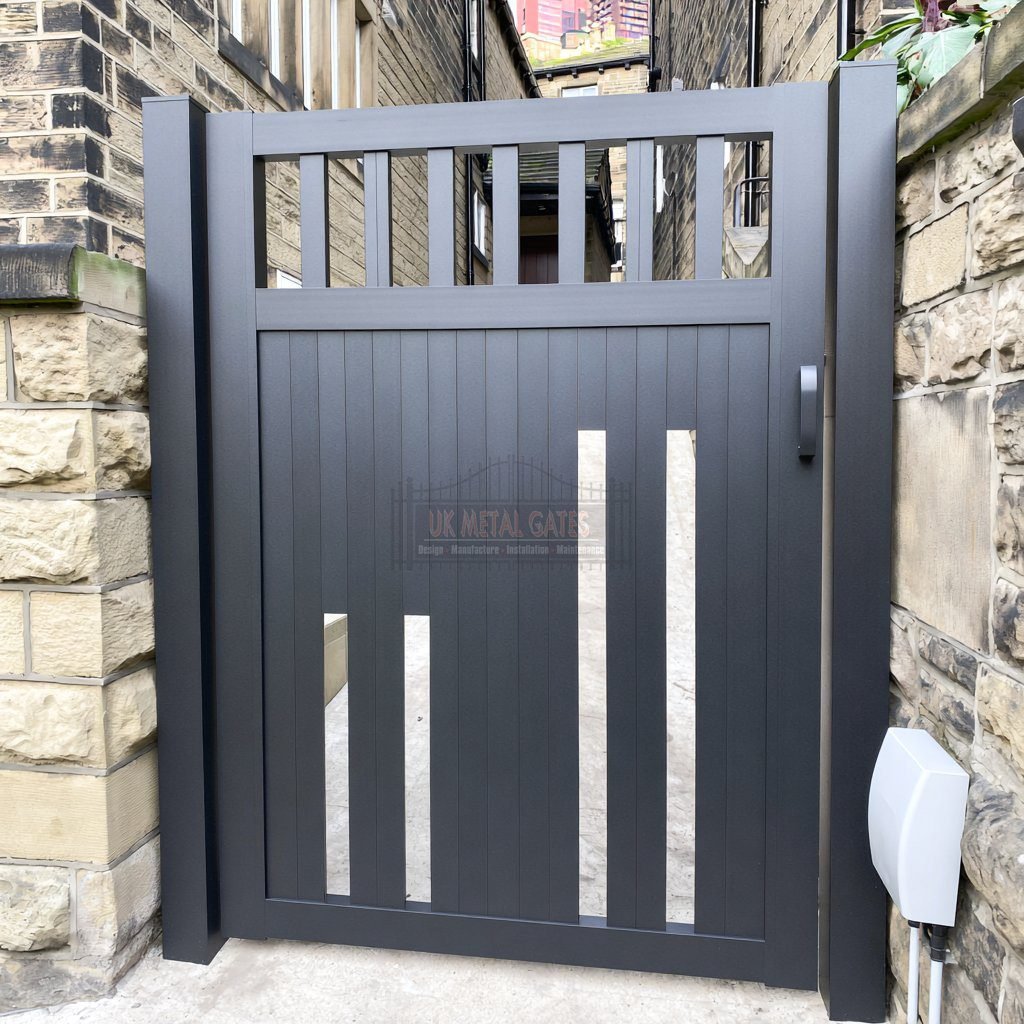 Aluminium Garden Gate – Vertical Bar (Porch), Smallholding garden entrance