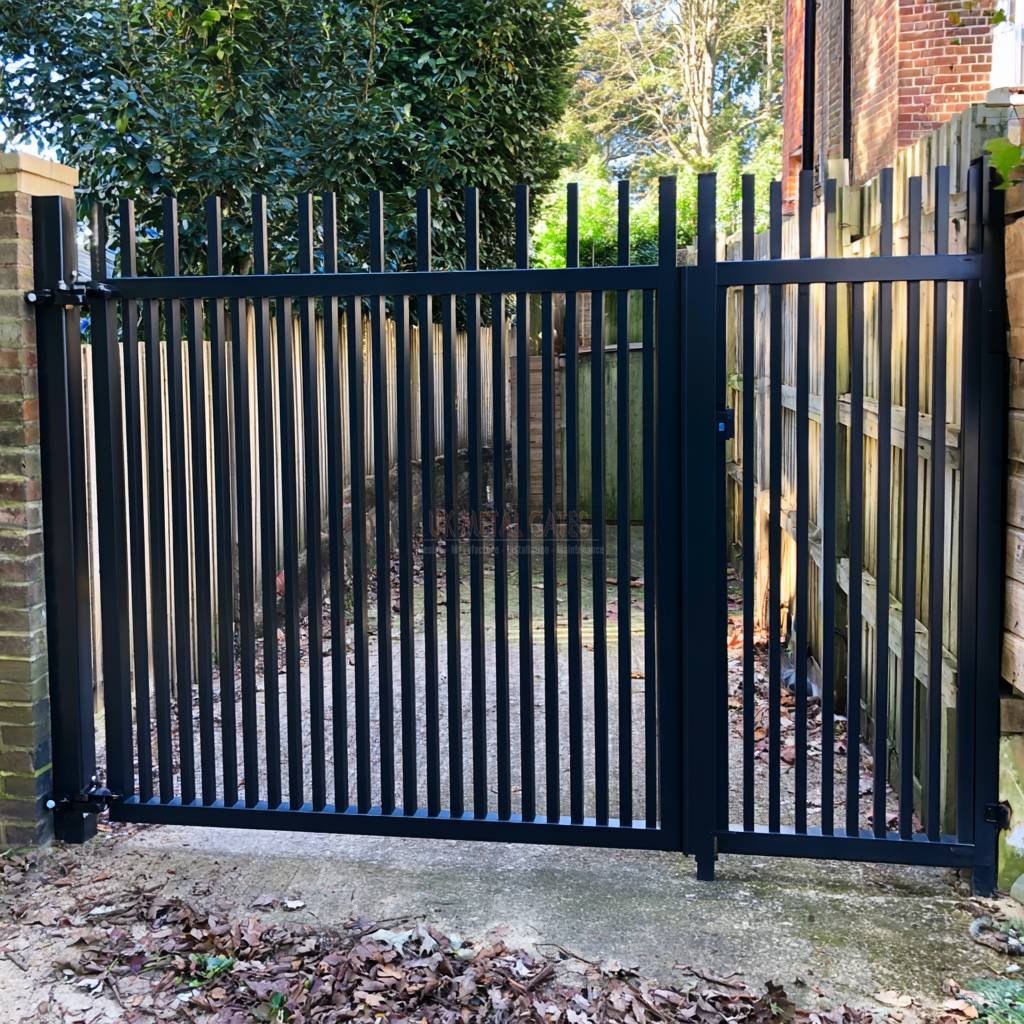 Aluminium Garden Gate – Vertical Bar (Driveway), Edwardian villa driveway