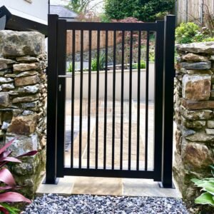 Aluminium Garden Gate – Vertical Bar (Driveway), Country cottage garden path