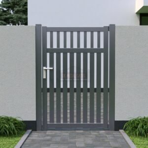 Aluminium Side Gate – Solid Panel, City courtyard side passage