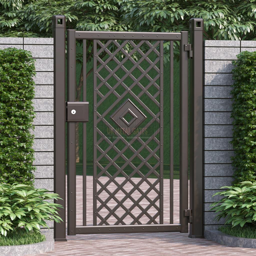 Aluminium Side Gate – Solid Panel, Renovated period property side return