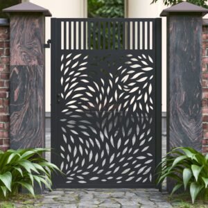 Aluminium Side Gate – Laser-Cut Panel, Townhouse side alley