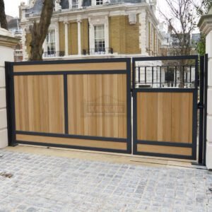 Oak Open Top 3/4 Split Composite Driveway Gates