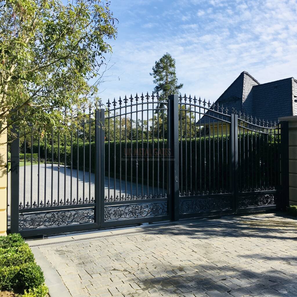 Ornate Bi-Fold Gate (6-Leaf) – Country Manor